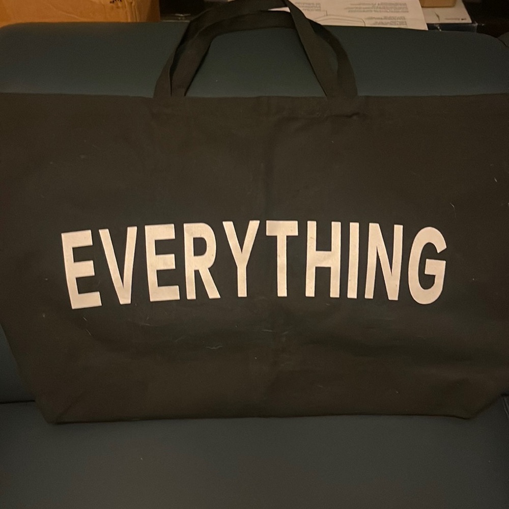 Extra Large Everything Black Tote